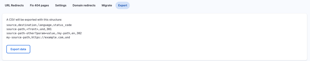 CSV file