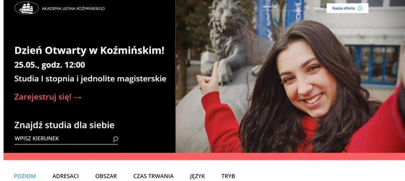 Akademia Leona Koźmińskiego na Drupalu Strona ALK na Drupalu