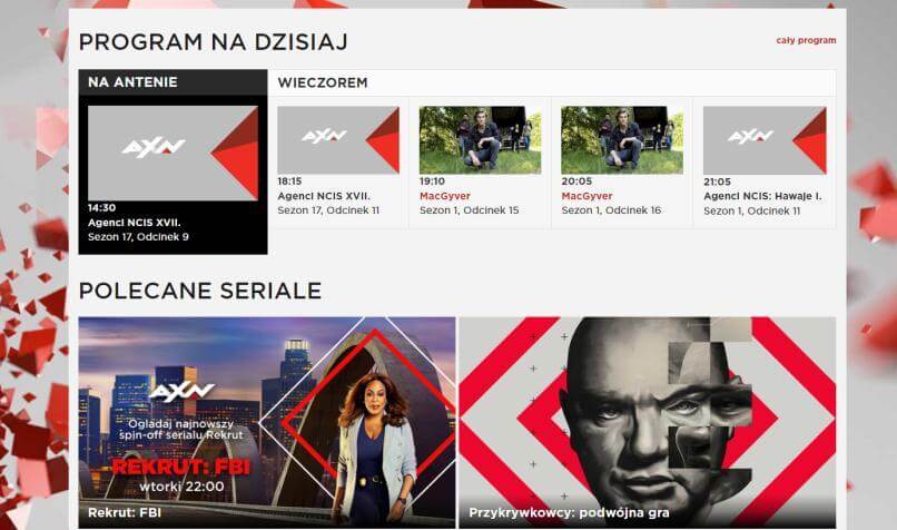 Witryna AXN Polska w Drupalu AXN Polska - strona na Drupalu