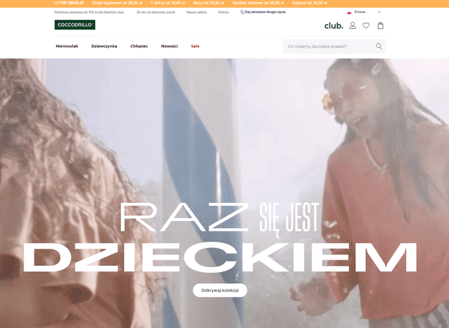 Coccodrillo - przykład sklepu na Magento Sklep na Magento - Coccodrillo