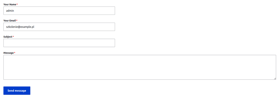 Webform - ready to use Ready form