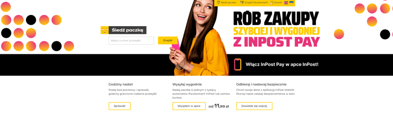 Witryna InPost na Drupalu Strona InPost