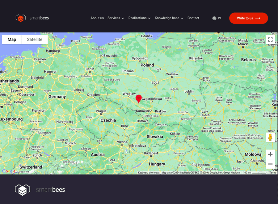 Punkty Punkty reprezentujące zawartość wybranego typu treści
