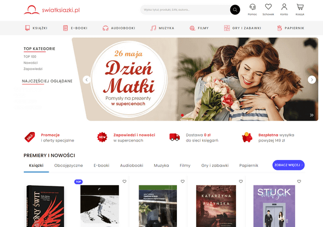 E-commerce Magento - Świat Książki Świat Książki - sklep na Magento