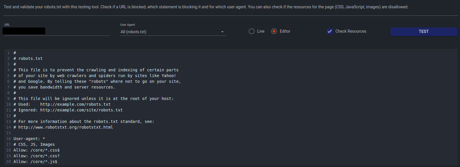 Testy pliku robots.txt Testowanie pliku robots.txt