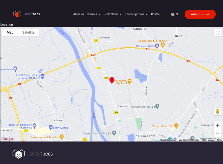 Uzupełniona mapa Mapa