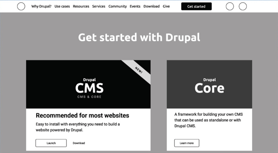 Drupal Starshot - wybór Instalacja
