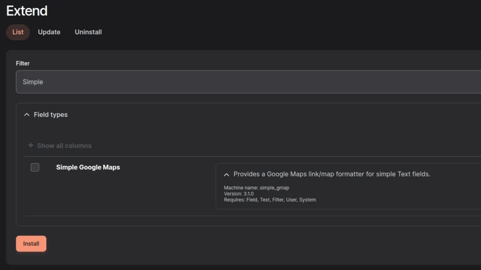 How to install Simple Google Maps
