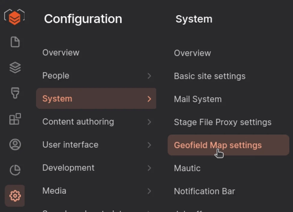 System configuration
