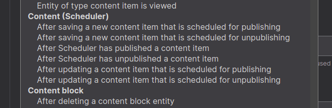 Options for advanced users Creating rules