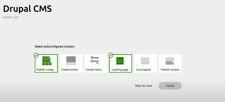 New function - recipes Starshot recipes