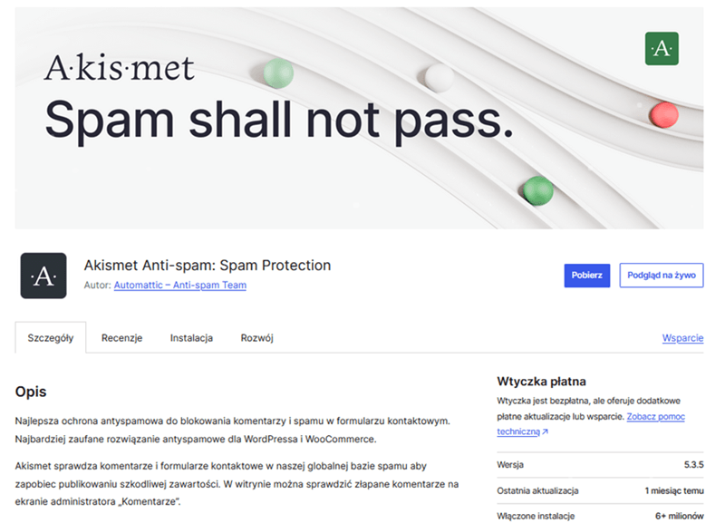 Wtyczka Akisment