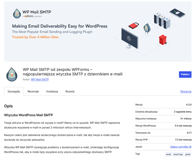 Wtyczka WP Mail SMTP