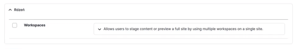 Drupal module - Workspaces Workspaces module