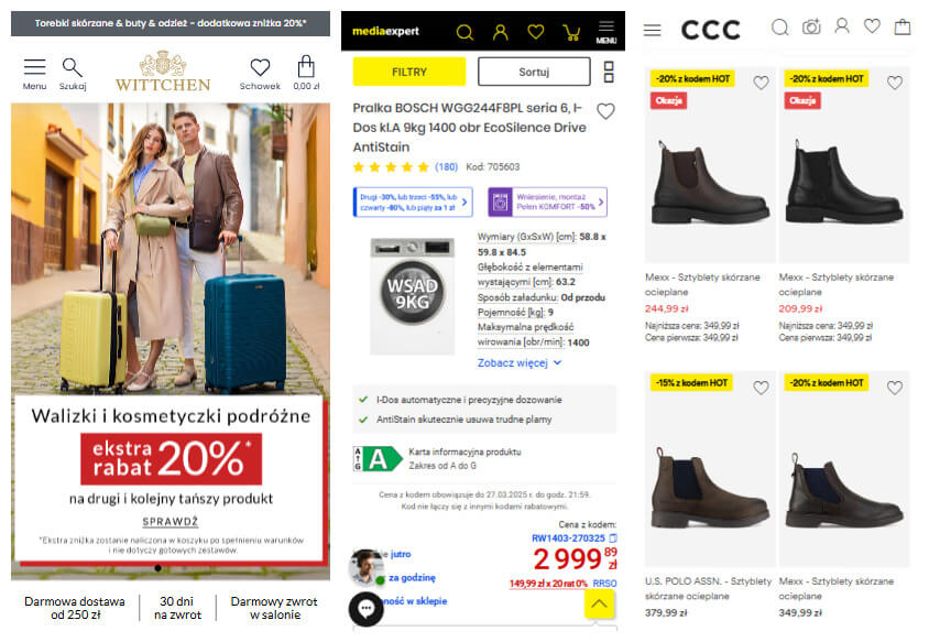 Dopasowanie wyglądu do mobile Dostosowanie do mobile