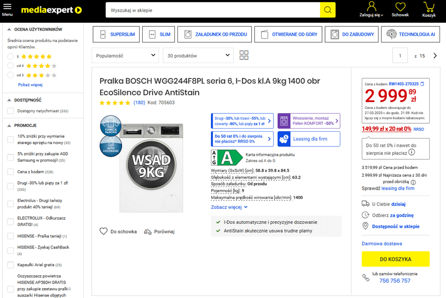Produkty a UX Lista produktów w sklepie