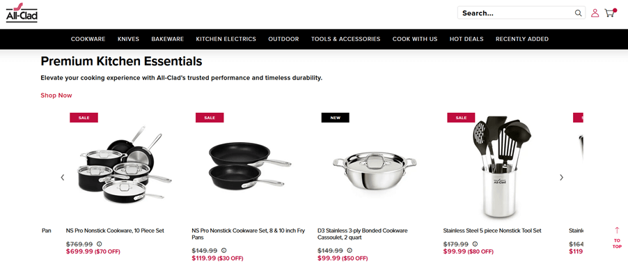 Sklep Magento - All-Clad All-Clad sklep na Magento