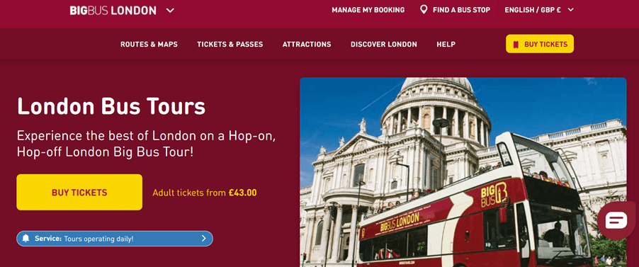 Sklep Magento - Big Bus Tours Big Bus Tours - sklep na Magento