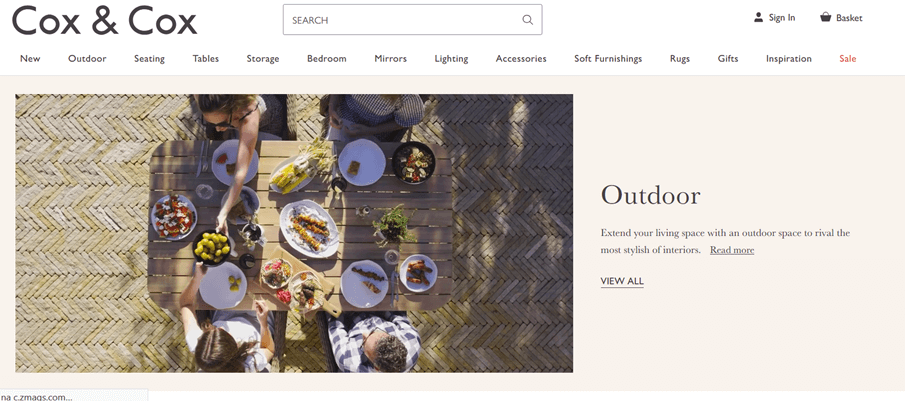 Sklep Magento - Cox & Cox Sklep Cox & Cox na Magento