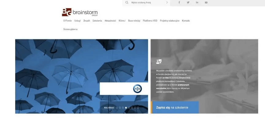Brainstorm website on Drupal Brainstorm homepage