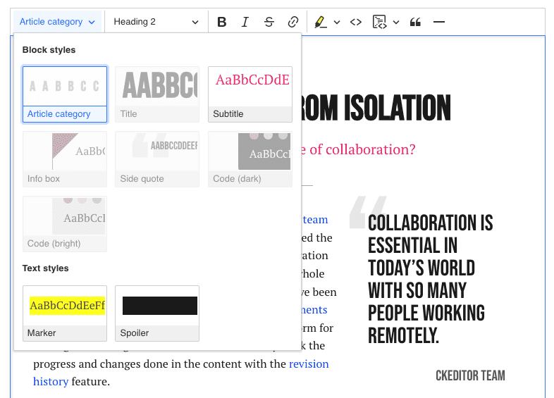 Rozbudowany edytor treści CKEditor