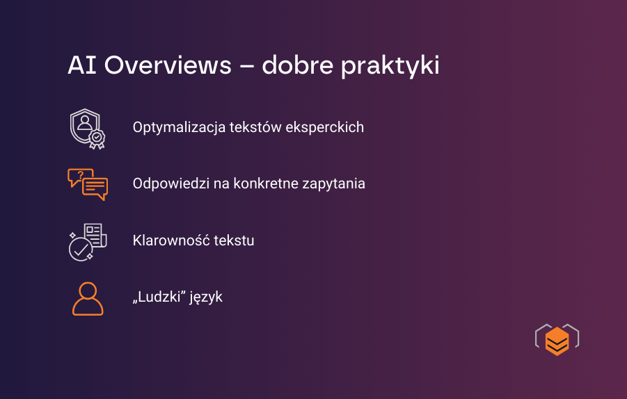 Dobre praktyki pozycjonowania pod AI Overviews
