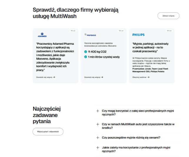 Projekt paragrafów Mooveno Modularna budowa serwisu Mooveno
