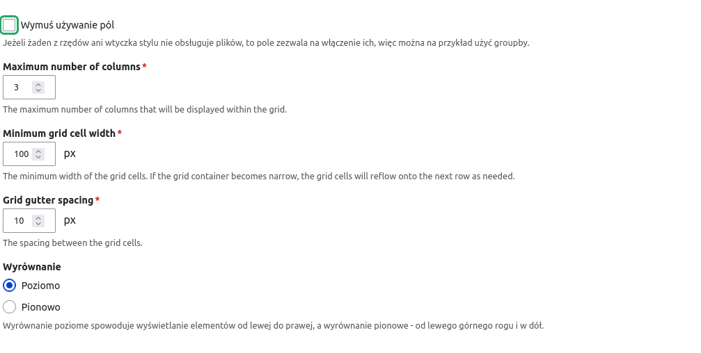 Drupal - opcja Responsive Grid Responsive Grid w Drupalu