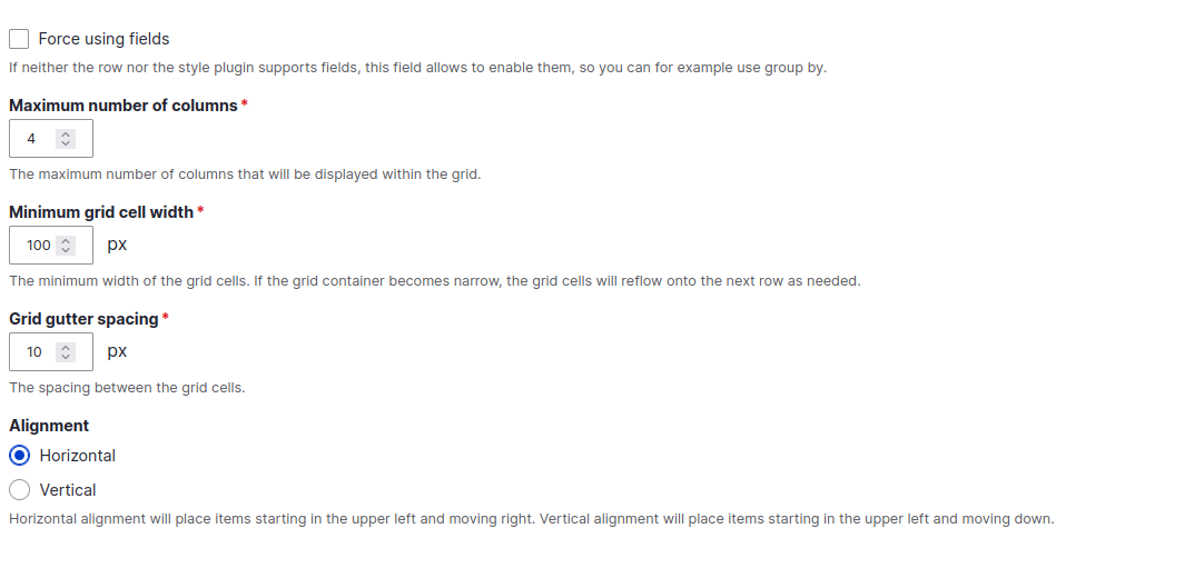 Responsive Grid settings Responsive Grid in Drupal CMS