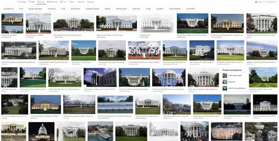 Obrazy w wyszukiwarce Wyniki wyszukiwania Google grafika