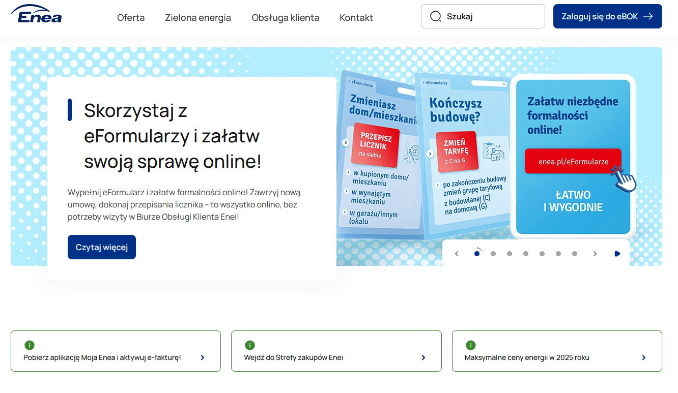Drupal - Enea Strona internetowa Enea na Drupalu