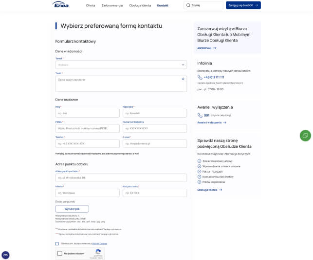 Integracja formularzy z systemami Enport i Genesys Integracja formularzy na stronie