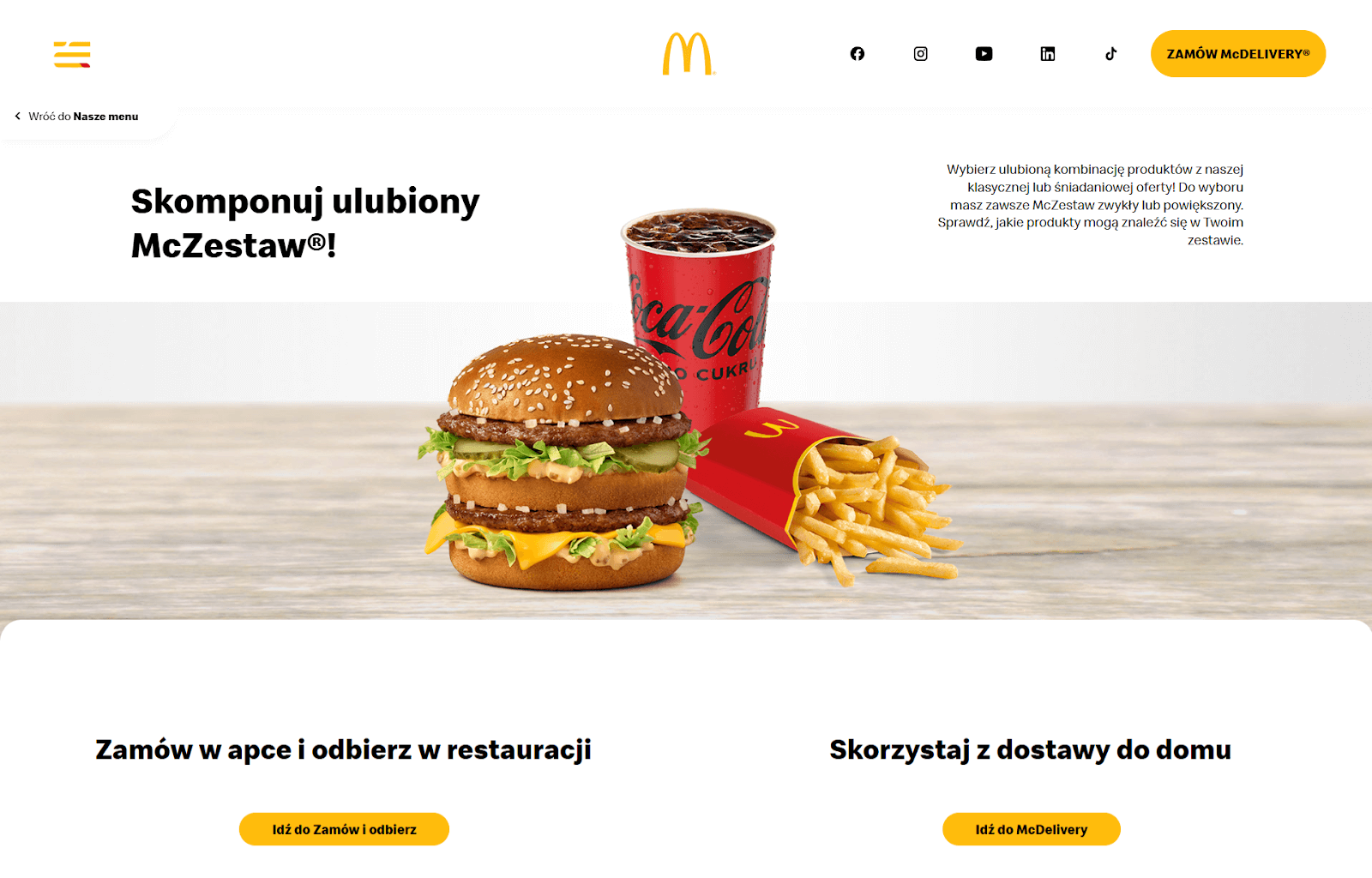 Gama kolorystyczna McDonald's