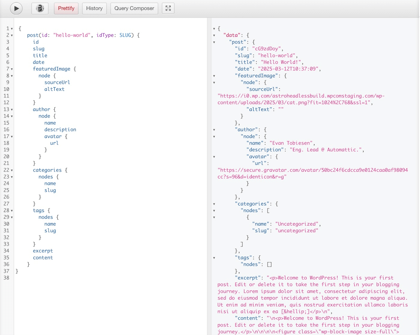 Użycie GraphQL