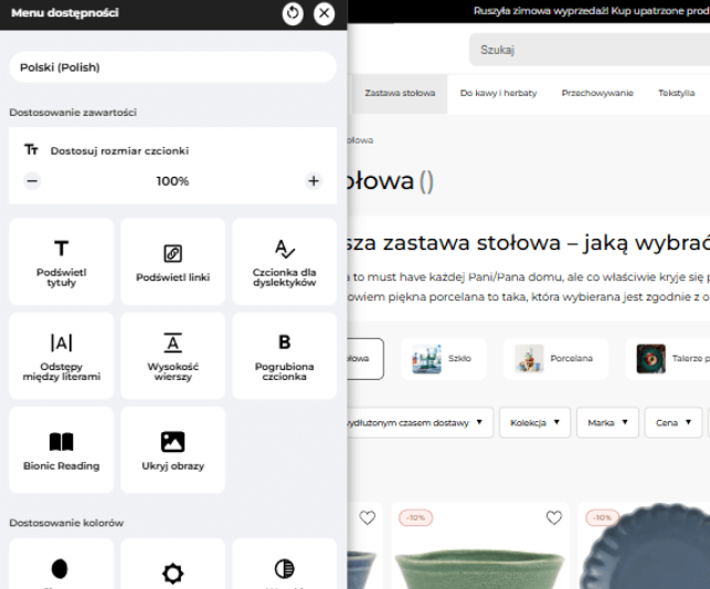 Home & Passion – accessibility WCAG for Home & Passion website