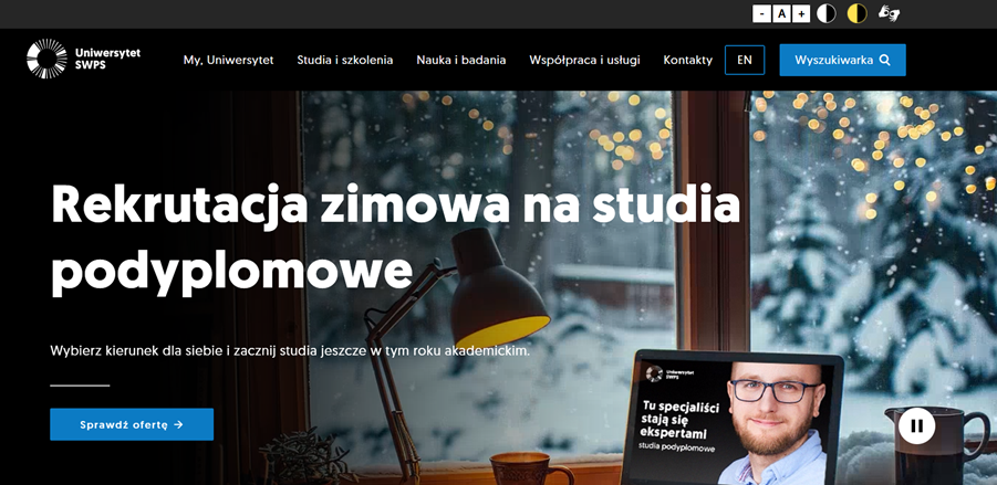 Strona na Joomla - Uniwersytet SWPS