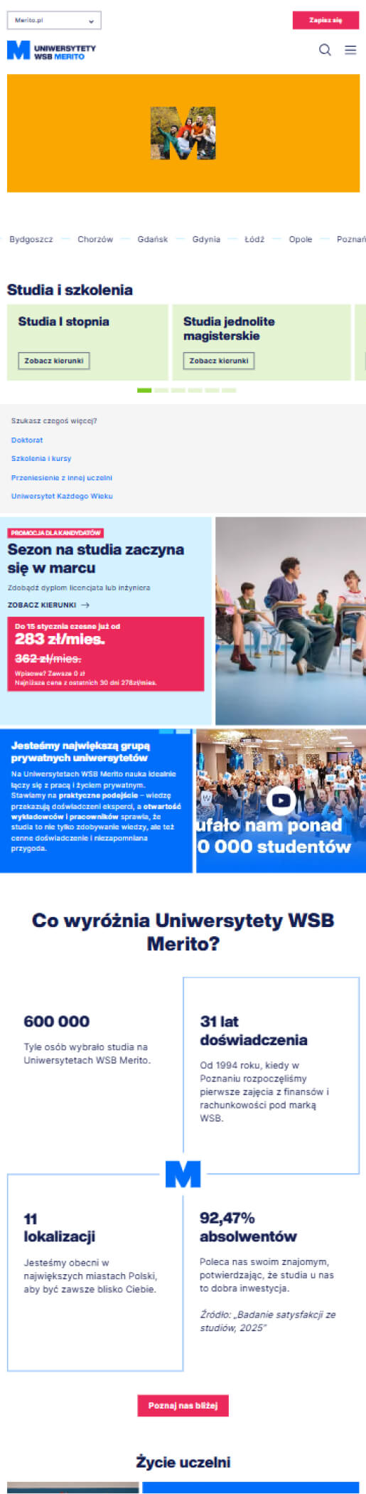 The effects of our work WSB Merito - the effects