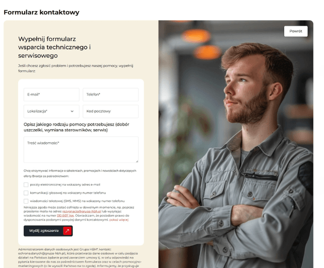 BRÖTJE – contact forms Various contact form types for BRÖTJE