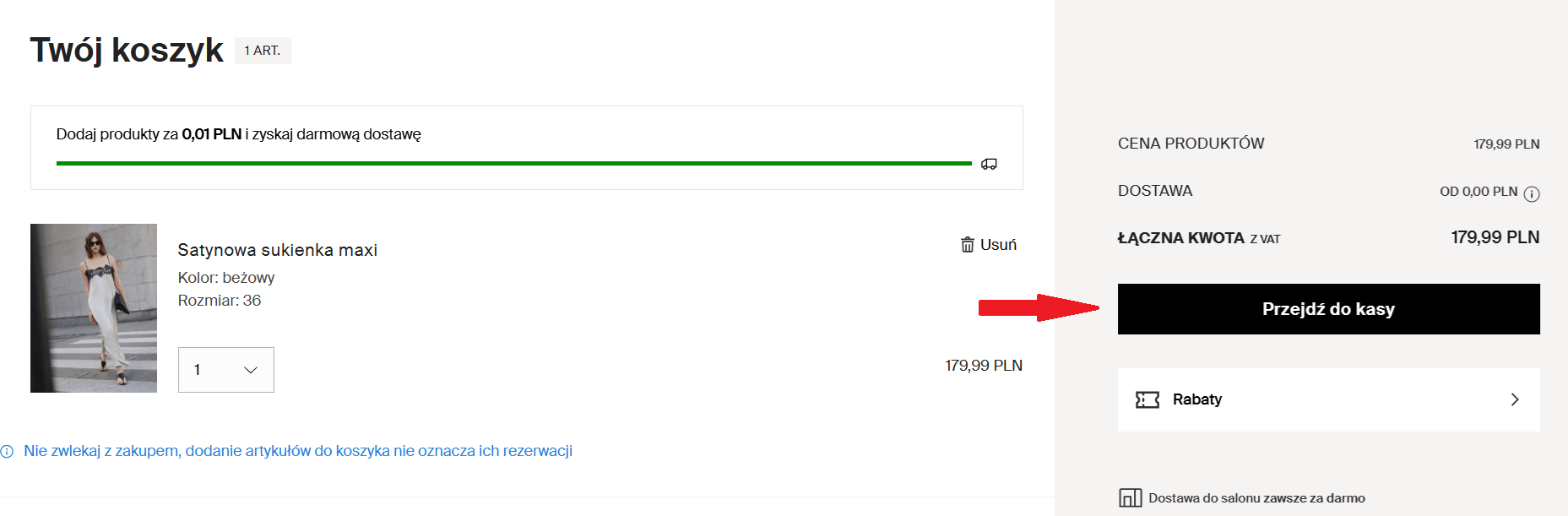 Przejście do płatności