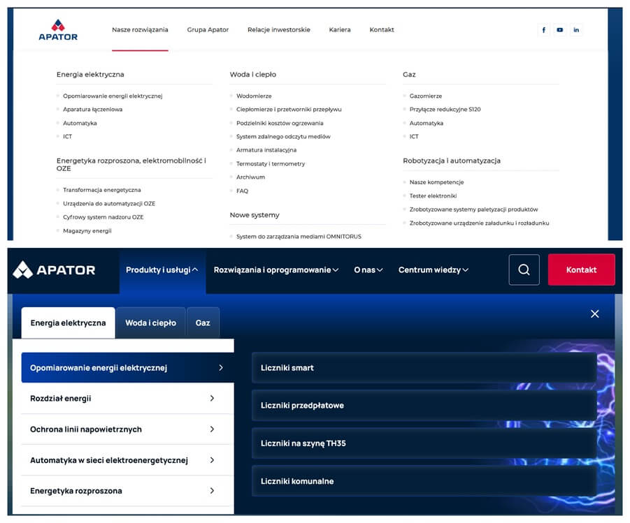 Apator - redesign