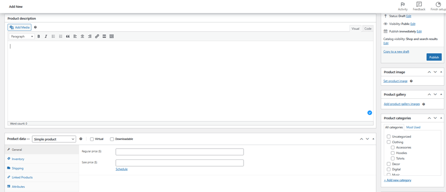 Dodawanie produktów do katalogu
