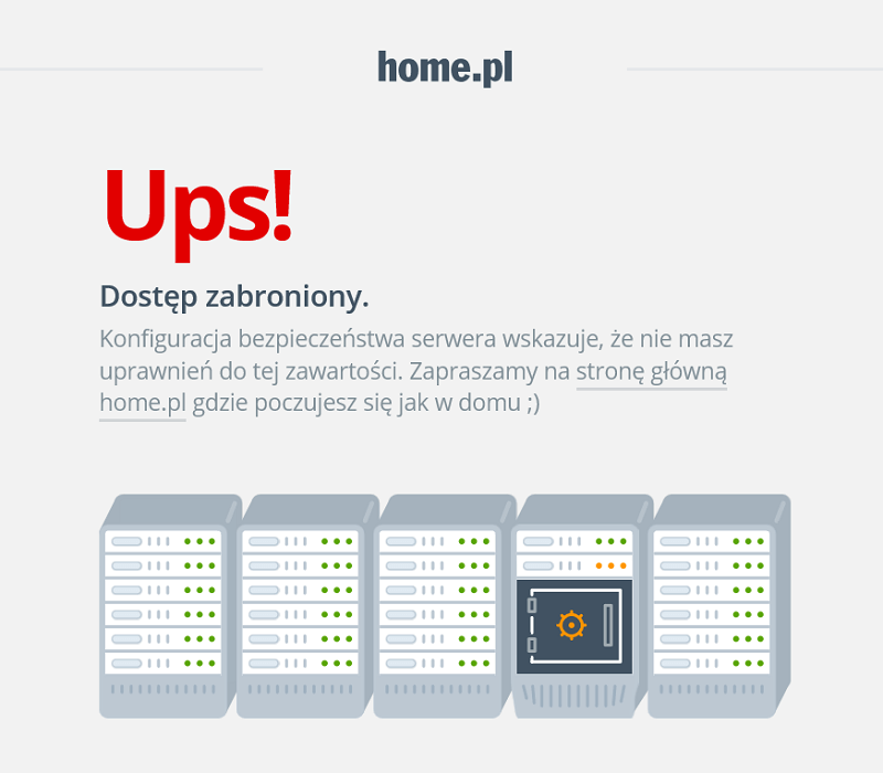 Błąd 403 na stronie internetowej Błąd 403 na stronie internetowej
