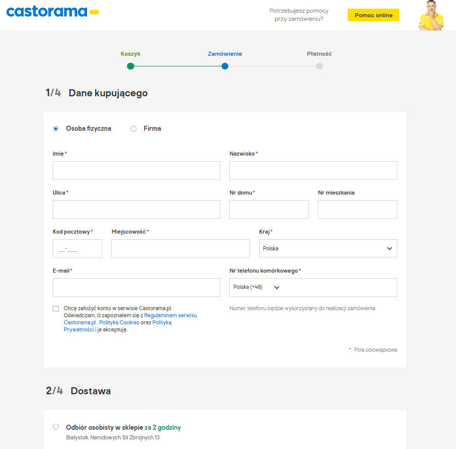 One step checkout - Castorama One step checkout - Castorama