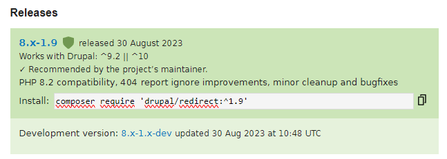 Composer - instalacja modułu Redirect Instalacja z użyciem Composera