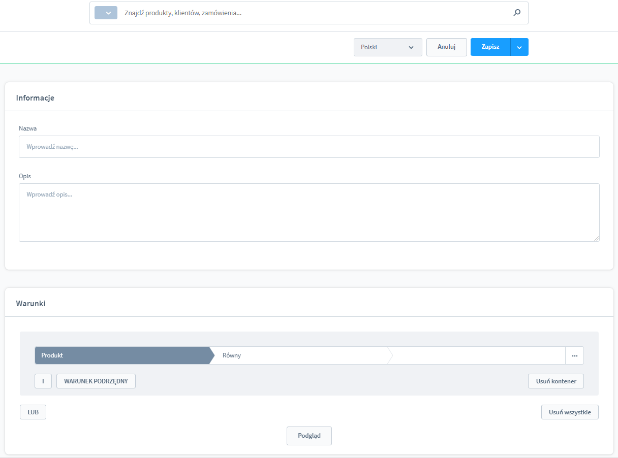 Zarządzanie dynamicznymi grupami produktu Shopware 6