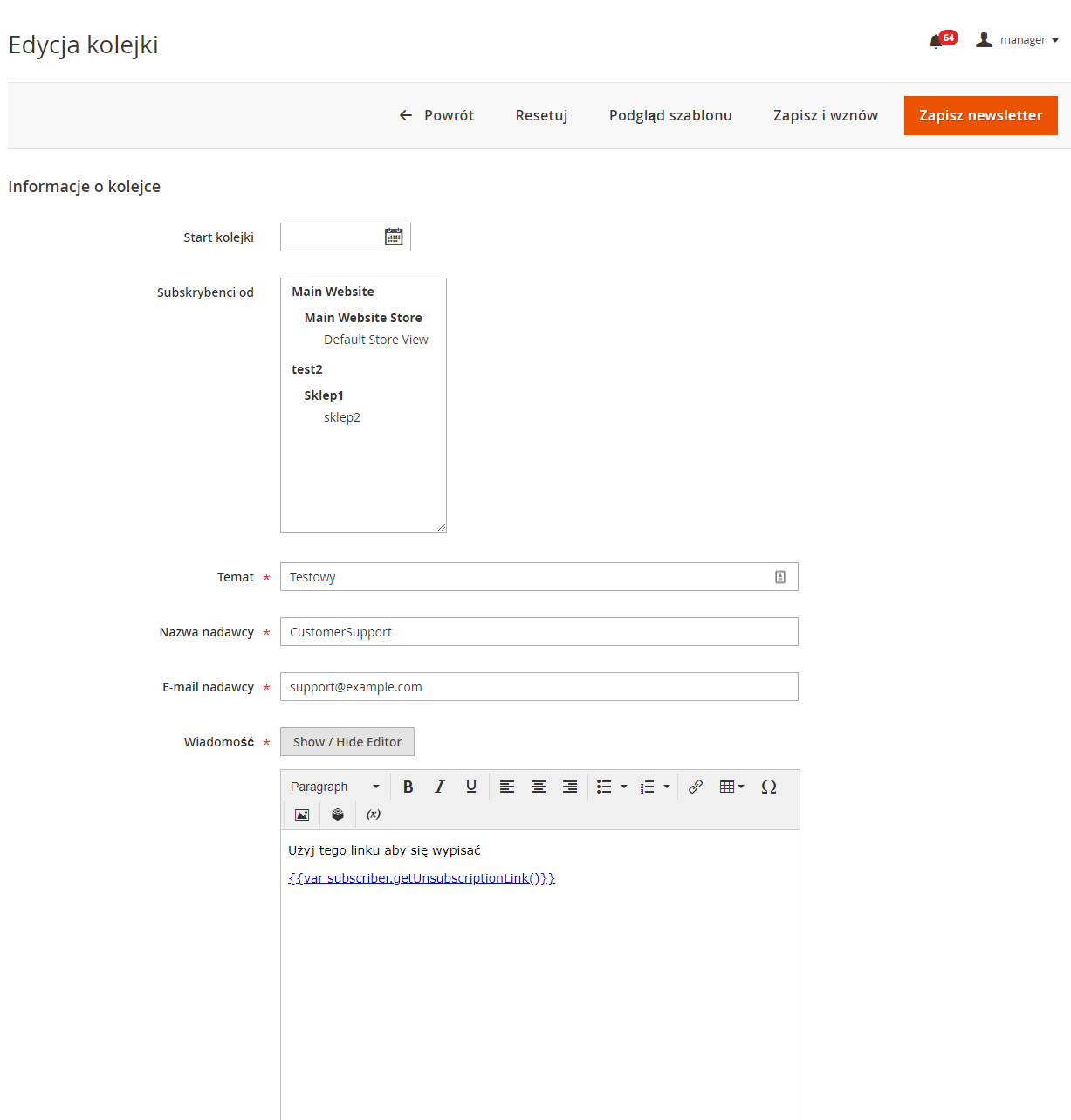 Kolejki newsletter w Magento Kolejki newsletter w Magento