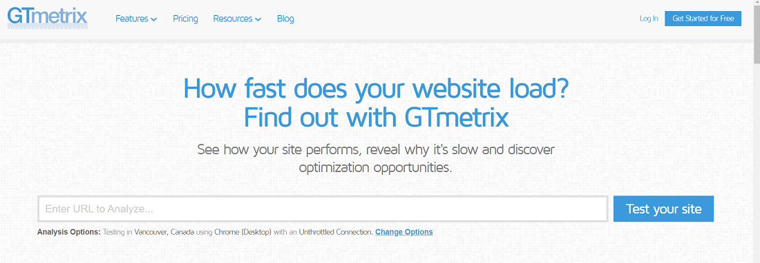 GTmetrix - program do mierzenia prędkości strony Narzędzie GTmetrix