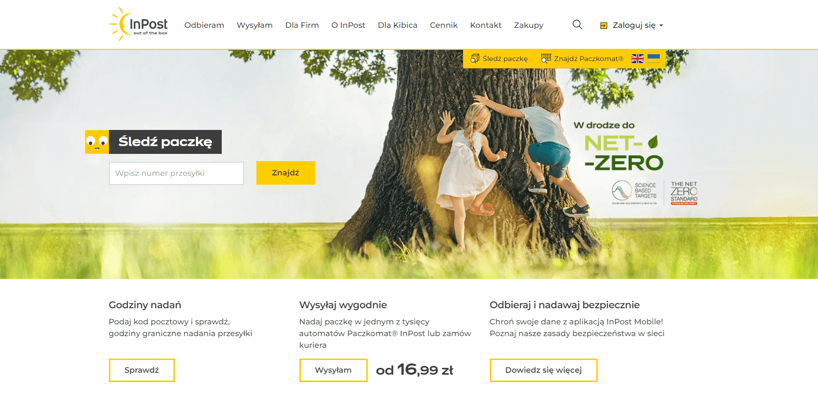 Strona główna InPost Strona InPost na Drupalu
