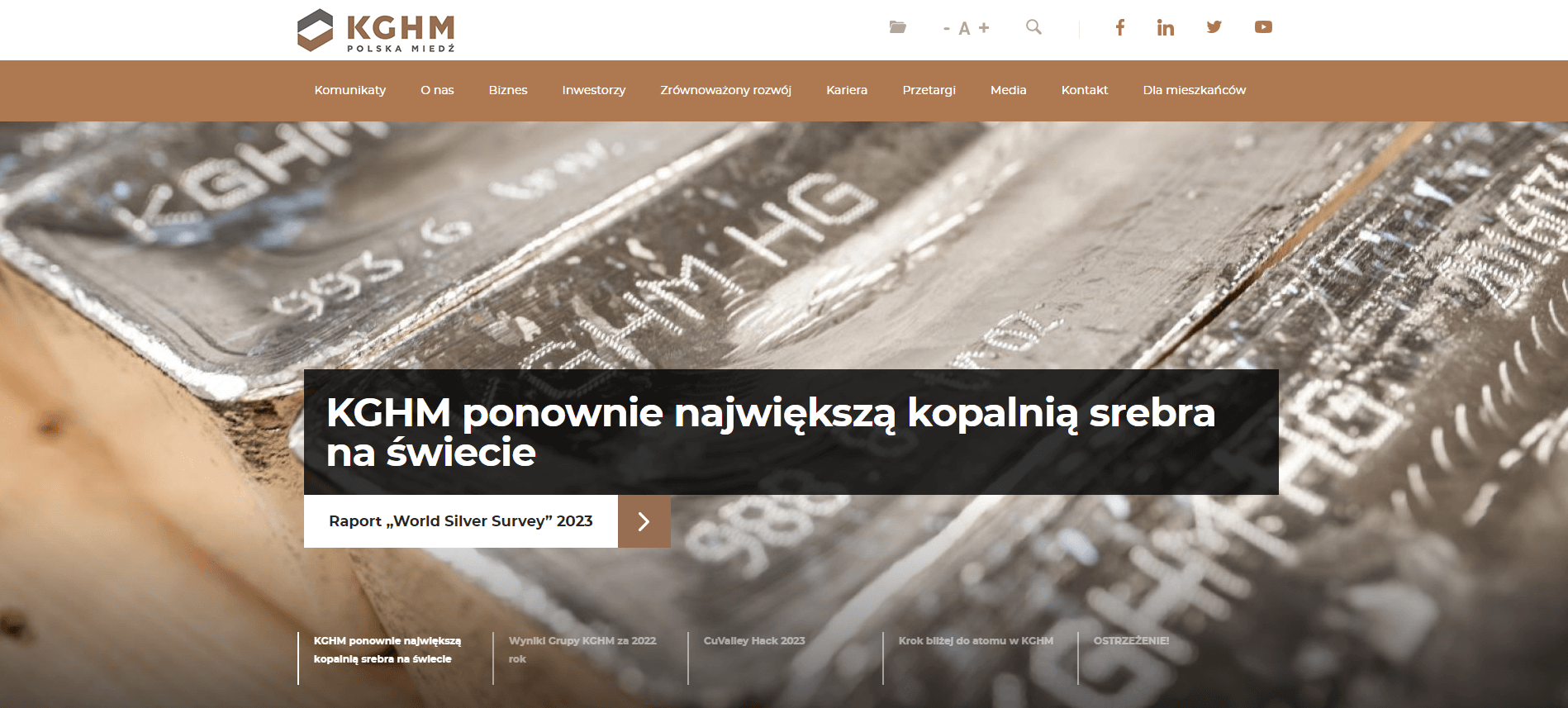 Strona główna KGHM Strona KGHM na Drupalu