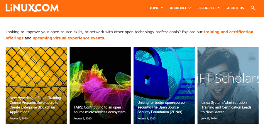 Linux website on Joomla Linux website on Joomla